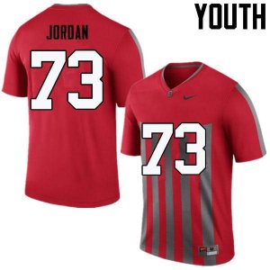 NCAA Ohio State Buckeyes Youth #73 Michael Jordan Throwback Nike Football College Jersey KBN6845MO